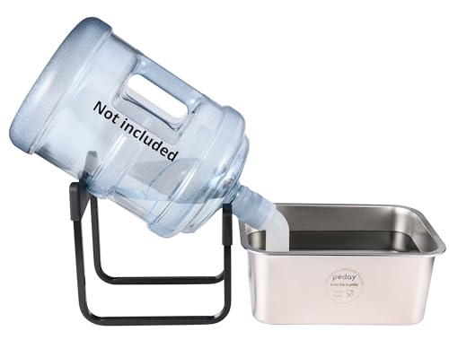 PEDAY Automatische Hundebewässerung für große & XL-Hunde, Schwerkraft-Hundewasserspender, ideal für vielbeschäftigte Haustierbesitzer, 304 Edelstahl Hundewassernapf PEDAY Automatische Hundebewässerung für große & XL-Hunde, Schwerkraft-Hundewasserspender, ideal für vielbeschäftigte Haustierbesitzer, 304 Edelstahl Hundewassernapf von PEDAY