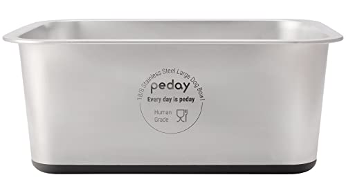 PEDAY Extra große Hunde-Wassernäpfe, Hund Zubehör, menschliche Qualität, rutschfeste Gummiunterseite, Premium 18/8 Edelstahl XL Hundenäpfe für große und extra große Hunde, 2,64 Gallonen Kapazität PEDAY Extra große Hunde-Wassernäpfe, Hund Zubehör, menschliche Qualität, rutschfeste Gummiunterseite, Premium 18/8 Edelstahl XL Hundenäpfe für große und extra große Hunde, 2,64 Gallonen Kapazität von PEDAY