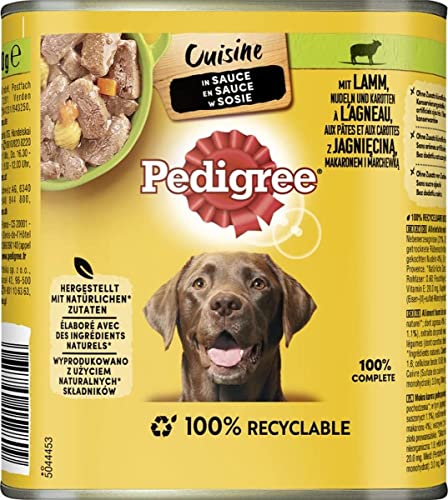 PEDIGREE Cuisine Hundenassfutter Lamm, Nudeln & Karotte, 800 g Dose PEDIGREE Cuisine Hundenassfutter Lamm, Nudeln & Karotte, 800 g Dose von PEDIGREE