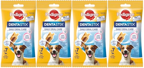 PEDIGREE DENTASTIX Daily Oral Care Beutel für kleine Hunde 5-10kg 4x110g Zahnpflege Hundesnack Leckerli von PEDIGREE