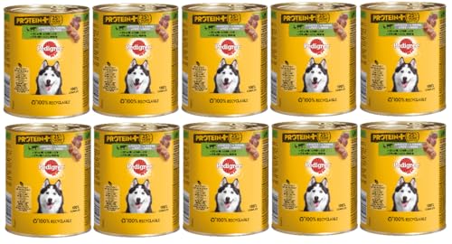 PEDIGREE Dose Protein+ in Pastete mit Ente und Rind 10 x 800g von PEDIGREE