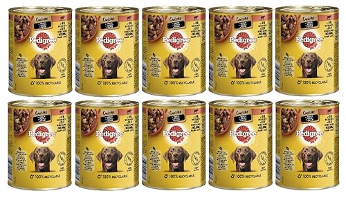 PEDIGREE Dose in Sauce - Verschiedene Geschmacksrichtungen (10x800g, Cuisine - Rind, Nudeln und Karotten) von PEDIGREE