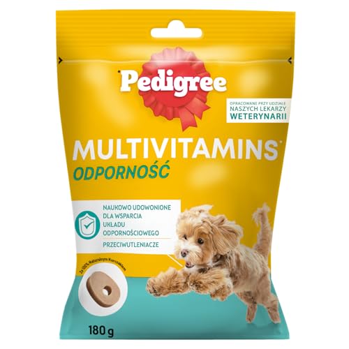 PEDIGREE Hundesnacks Multivitamins Immunsystem - Supplements zur Unterstützung des Immunsystems 30 weiche Hundeleckerlis, 180g PEDIGREE Hundesnacks Multivitamins Immunsystem - Supplements zur Unterstützung des Immunsystems 30 weiche Hundeleckerlis, 180g von PEDIGREE