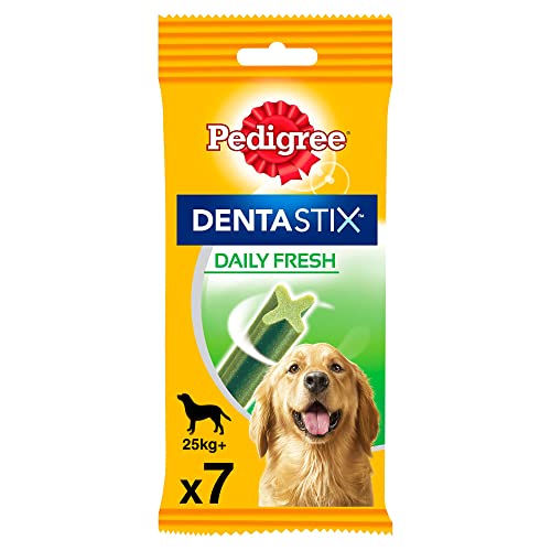 PEDIGREE Pack von Densex frisch für den täglichen Gebrauch für die Zahnreinigung und gegen den schlechten Atem großer Hunde (10 Packungen von 7UD) von PEDIGREE