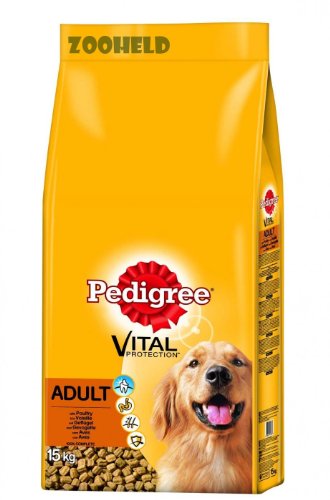 Pedigree Adult Hundefutter Geflügel, 1 Packung (1 x 15 kg) von PEDIGREE