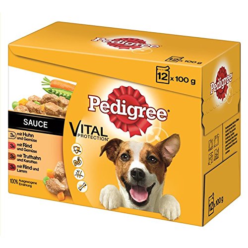 Pedigree Adult in Sauce Multipack 4x 12x100g Hundefutter nass Pedigree Adult in Sauce Multipack 4x 12x100g Hundefutter nass von PEDIGREE