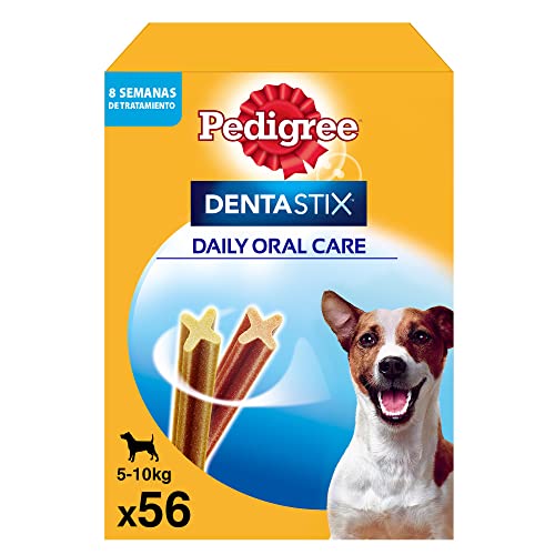 Pedigree DentaStix Daily Oral Care Zahnpflegesnack für kleine Hunde – Hundeleckerli mit Huhn- & Rindgeschmack für jeden Tag – 1 x 56 Stück von PEDIGREE