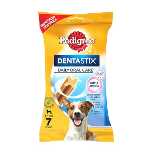 Pedigree DentaStix Snacks für junge und kleine Hunde (4-10kg), 10x7 Stück von PEDIGREE