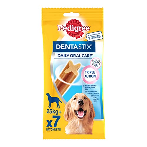 Pedigree Dentastix Daily Oral Care — Große Hunde-Kausticks — für eine gute Mundhygiene — 10 Packungen mit 7 Stäbchen von PEDIGREE