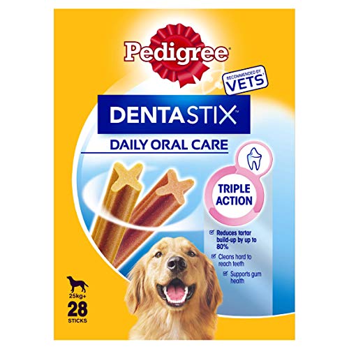 Pedigree Dentastix Kauspielzeug für Hunde ab 25 kg, 28 Stück von PEDIGREE