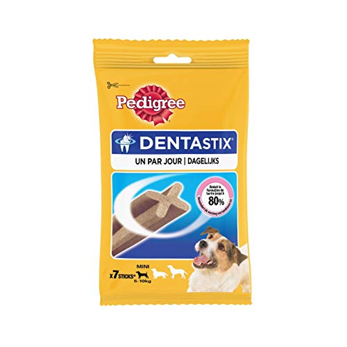 Pedigree Dentastix Mini – Snack für die Mundhygiene für Welpen und kleine Hunde von PEDIGREE