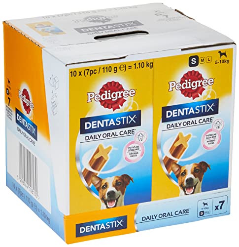 Pedigree Dentastix Mini Zahnpflege für kleine Hunderassen (unter 10 kg) 10 x 110g von PEDIGREE
