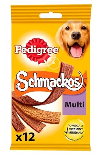 Pedigree Hundesnack Schmackos mit Rindfleisch 18 x 86g (18 x 12 Stück) von PEDIGREE
