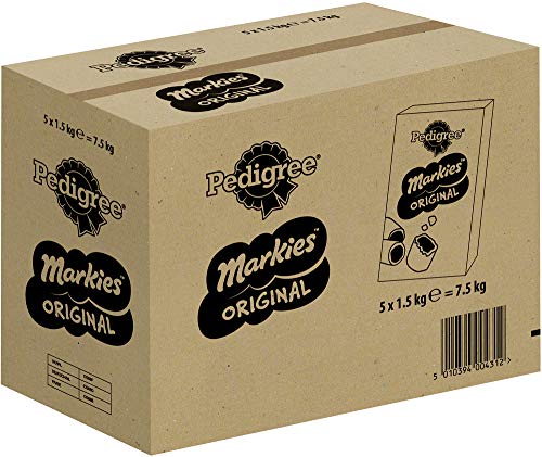 Pedigree Hundesnacks Markies mit Markknochengeschmack, 5 Packungen (5 x 1,5 kg) von PEDIGREE