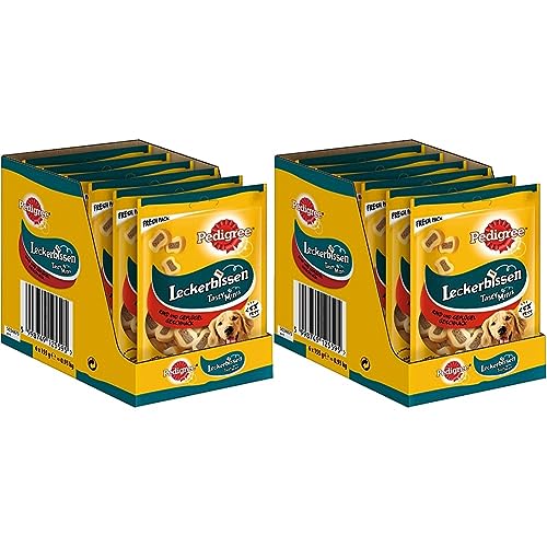 Pedigree Leckerbissen Kau-Schnitten – Kleine Hundesnacks mit Rind – Ideal für das Training oder für zwischendurch – Hunde Treats im Vorratspack 6 x 155g (Packung mit 2) von PEDIGREE