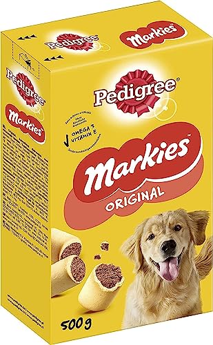 Pedigree Markies Original – Knuspriger Hundekeks mit Mini-Markknochen 500g von PEDIGREE