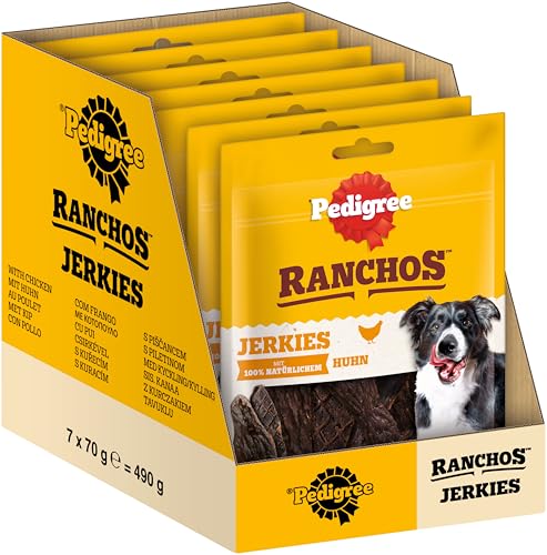 Pedigree Ranchos Originals – Weicher Hundesnack mit Huhn – Schonend getrocknet – Ideal für kleine und große Hunde – 7 x 70g von PEDIGREE