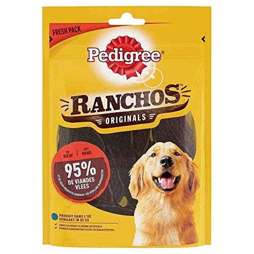 Pedigree Ranchos Rinder-Leckerlis für Hunde, 70 g Pedigree Ranchos Rinder-Leckerlis für Hunde, 70 g von PEDIGREE
