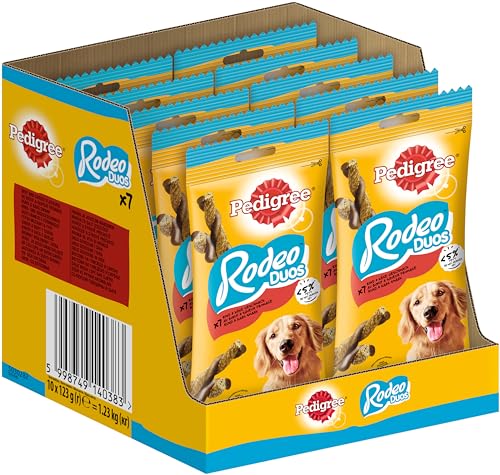 Pedigree Snacks Rodeo - mit Rind & Käse 125g, 70 Stück von PEDIGREE