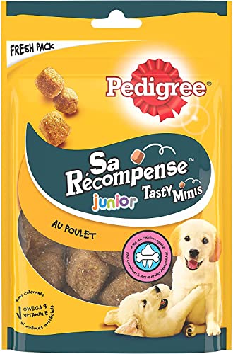 Pedigree Sa Belohnung Junior – Hundefutter – Leckereien mit Huhn – 6 Beutel à 125 g von PEDIGREE