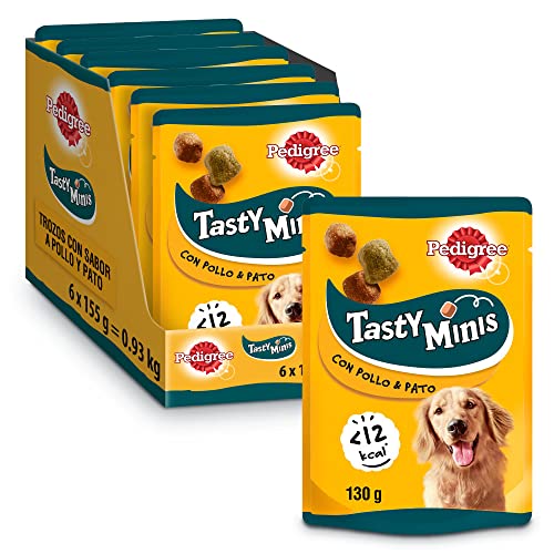 Pedigree Snack leckerer Mini, um Ihr Hund-Flavour-Hähnchen und Ihre Ente zu erziehen (6 x 130g-Pack) von Pedigree