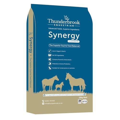 Thunderbrook Synergy Equestrian Basismischung, 15 kg, mit PEEDEE Pets Aufkleber von PEEDEE Pets