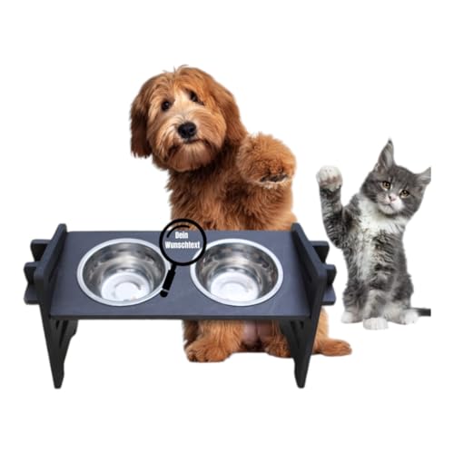 Höhenverstellbare Futterstation in Schwarz | PERSONALISIERBAR | Erhöhter Futternapf für Hund und Katze | Fressnapf aus Holz | Hundenapf erhöht | Katzennapf | Fressnapf Katze Hund | Futterstation Hund Höhenverstellbare Futterstation in Schwarz | PERSONALISIERBAR | Erhöhter Futternapf für Hund und Katze | Fressnapf aus Holz | Hundenapf erhöht | Katzennapf | Fressnapf Katze Hund | Futterstation Hund von PEGSEN