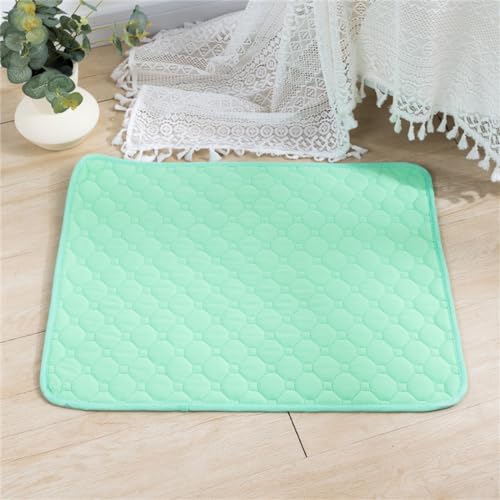 PEIHUODAN Waschbare Hundematten, rutschfeste Wiederverwendbare Hundetrainingsmatten,Sehr Saugfähige Haustiermatten Pinkelpads für Reisen Auto Haus Couch Sofa Bett Haustiere (35X50cm,Farbe4) von PEIHUODAN