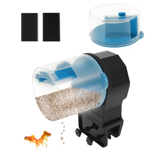 Automatischer Fischfutterspender 12/24H Fischfutter Automat mit Timer, 2 Lebensmittelbox Fischfutterautomat für Aquarium EIN-klick-Einrichtung Aquarium Futterautomat für Goldfische Schildkröten Automatischer Fischfutterspender 12/24H Fischfutter Automat mit Timer, 2 Lebensmittelbox Fischfutterautomat für Aquarium EIN-klick-Einrichtung Aquarium Futterautomat für Goldfische Schildkröten von PEIZHIYC