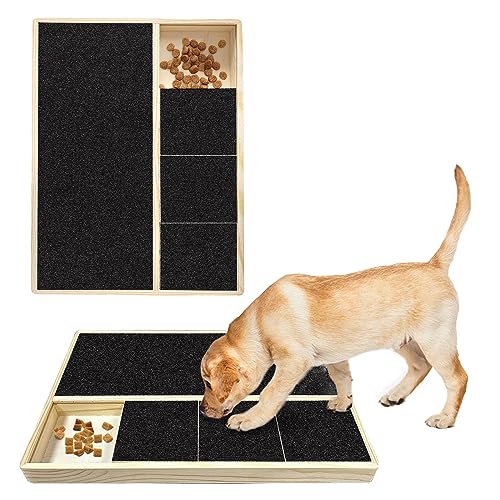 Hunde-Kratzbrett mit mehreren Schubladen, interessantes Hundespielzeug, nützlich für die meisten Hunde (Hunde-Kratzpad) von PEJOYT