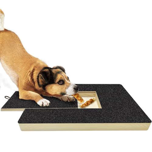 Hundepfoten-Nagelkratz-Pad – Haustier-Nagelfeile Board Trimmer Box Schleifpapier Feilen Kratzbrett Polierpads Angst frei für empfindliche Hunde (Nagelfeilbrett) von PEJOYT