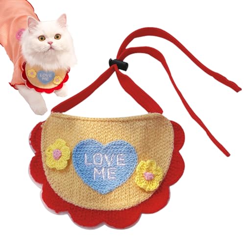 PEKMAR Hunde-Lätzchen, niedliches, modisches Halstuch, handgewebt, verstellbar, Haustier-Schal, Katzenwelpenhalsband für den Alltag und , kleine und mittelgroße Hunde PEKMAR Hunde-Lätzchen, niedliches, modisches Halstuch, handgewebt, verstellbar, Haustier-Schal, Katzenwelpenhalsband für den Alltag und , kleine und mittelgroße Hunde von PEKMAR