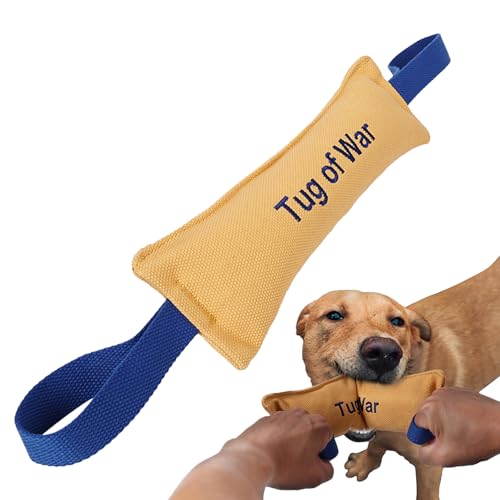 PEKMAR Hunde-Schleppspielzeug - Robustes Kauspielzeug aus Baumwollcanvas | Ergonomisches, multifunktionales, sicheres Haustier-Trainingsgerät, interaktives Spielzeug für Hunde Aller Größen von PEKMAR