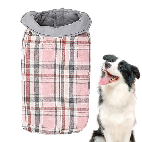 PEKMAR Hundemäntel für kaltes Wetter, Warmer Hundemantel,Winddichte, gemütliche, wasserdichte Wendejacke - Karierte Hundekleidung im britischen St für kaltes Wetter, Schneeanzug für kleine PEKMAR Hundemäntel für kaltes Wetter, Warmer Hundemantel,Winddichte, gemütliche, wasserdichte Wendejacke - Karierte Hundekleidung im britischen St für kaltes Wetter, Schneeanzug für kleine von PEKMAR