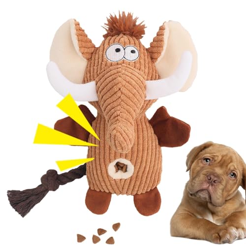 PEKMAR Hundeplüschspielzeug für aggressive Kauer,Hundeplüschspielzeug - Unzerstörbares Quietschspielzeug für Hunde,Kauschutz-Technologie, weiches und dennoch robustes Stoffspielzeug, 2 Ohren, Training von PEKMAR