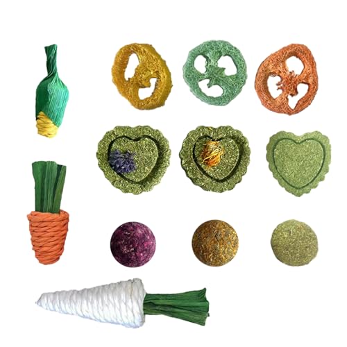 PEKMAR Kauspielzeug für Kaninchen - Meerschweinchen Heuhase Kauspielzeug - Heuhase Kauspielzeug Set, Haustier Beißset Kaninchen Anreicherung Spielzeug für kleine Haustiere Zähne Schleifen PEKMAR Kauspielzeug für Kaninchen - Meerschweinchen Heuhase Kauspielzeug - Heuhase Kauspielzeug Set, Haustier Beißset Kaninchen Anreicherung Spielzeug für kleine Haustiere Zähne Schleifen von PEKMAR