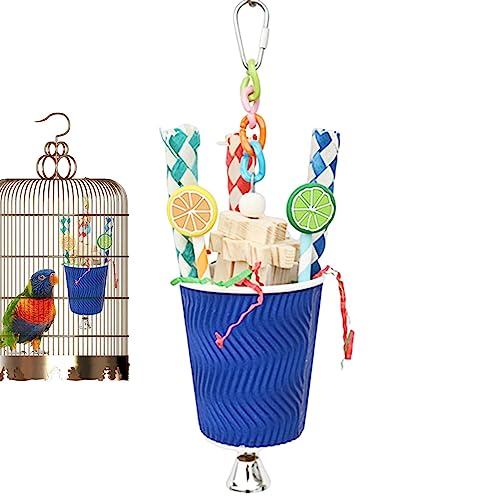 PEKMAR Kauspielzeug für Papageien, Mehrzweck-Kauspielzeug für Papageien, natürliches , buntes und lustiges Futterspielzeug für Vögel, Nymphensittiche, Wellensittiche, Papageien PEKMAR Kauspielzeug für Papageien, Mehrzweck-Kauspielzeug für Papageien, natürliches , buntes und lustiges Futterspielzeug für Vögel, Nymphensittiche, Wellensittiche, Papageien von PEKMAR