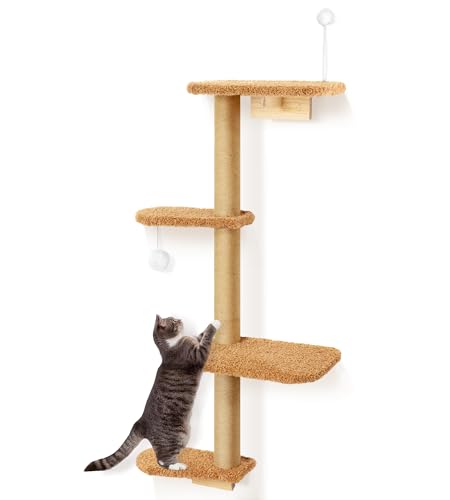 Katzenkratzbaum Wandregale - Braun von PELUOMOZ