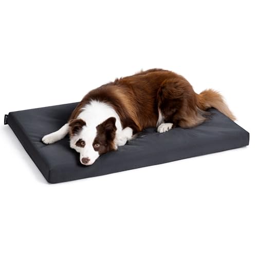 PELZIN Cybarmour kaufestes Hundebett, orthopädische, unzerstörbare Hundebox-Pad, für den Außenbereich, wasserdicht, für aggressive Kauer, große Rassen, passend für 91,4 cm große Käfige, 88,9 x 55,9 cm von PELZIN