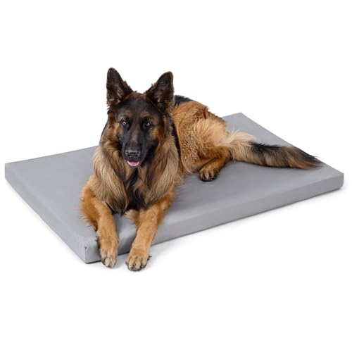 PELZIN Cybarmour kaufestes Hundebett, orthopädische, unzerstörbare Hundebox-Polsterung, für den Außenbereich, wasserdicht, für aggressive Kauer, extra große Rassen, passend für 121,9 cm große Käfige von PELZIN