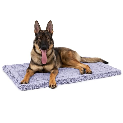 PELZIN Stoutwool Unzerstörbares Hundebett, flauschig, kaufest, robuste Hundehüttenunterlage für aggressive Kauer, ideal für extra große Hunderassen, passend für 121,9 cm große Käfige, 119,4 x 73,7 cm, von PELZIN