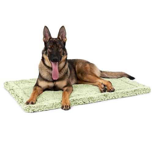 PELZIN Stoutwool unzerstörbares Hundebett, flauschig, kaufest, robuste Hundehüttenunterlage für aggressive Kauer, ideal für extra große Hunderassen, passend für 121,9 cm große Käfige, 119,4 x 73,7 cm, von PELZIN