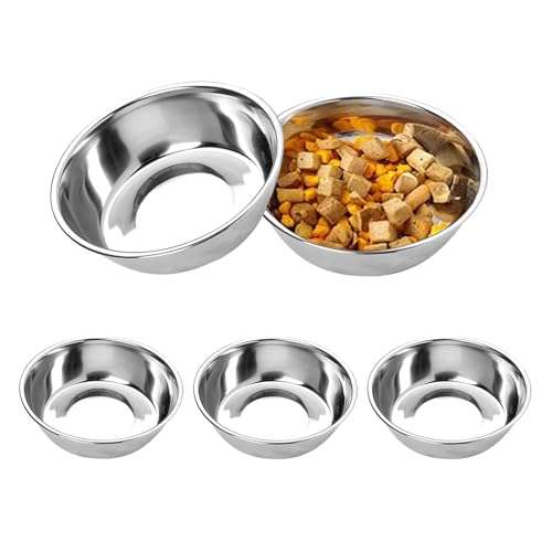 PENCK 5 Stück Futternäpfe aus 304 Edelstahl für Hunde und Katzen, Metall-Wassernäpfe für kleine Hunde und Katzen, Ersatznapf für erhöhten Ständer PENCK 5 Stück Futternäpfe aus 304 Edelstahl für Hunde und Katzen, Metall-Wassernäpfe für kleine Hunde und Katzen, Ersatznapf für erhöhten Ständer von PENCK