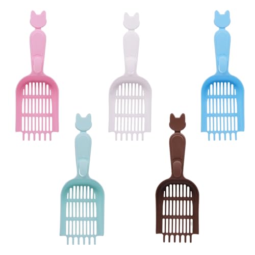 PENCK 5 x kleine Katzentoilettenschaufel, tiefe Schaufel und langer Griff, Kunststoff-Kotschaufel für Katzentoilette, schnell und einfach zu bedienen, zufällige Farbe PENCK 5 x kleine Katzentoilettenschaufel, tiefe Schaufel und langer Griff, Kunststoff-Kotschaufel für Katzentoilette, schnell und einfach zu bedienen, zufällige Farbe von PENCK