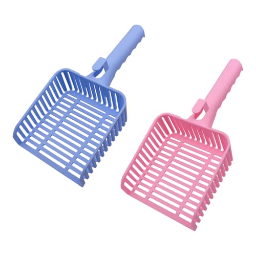 PENCK Große Katzentoilettenschaufel, tiefe Schaufel und langer Griff, Kunststoff-Kotschaufel für Katzentoilette, schnell und einfach zu bedienen, Blau und Rosa PENCK Große Katzentoilettenschaufel, tiefe Schaufel und langer Griff, Kunststoff-Kotschaufel für Katzentoilette, schnell und einfach zu bedienen, Blau und Rosa von PENCK