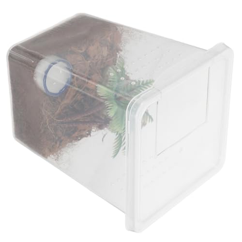 PENIKOKO 1 Satz Insekten Fütterungsbox für Spinnen Transparente Terrarien Zuchtbox mit Sicherem Design für Haustier Spinnen Einfache und Komfortable Haltung für Innenräume von PENIKOKO