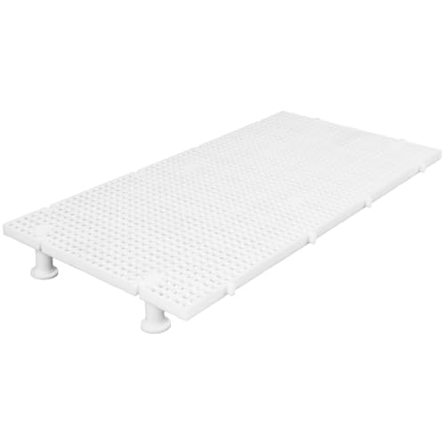 PENIKOKO 1 Set Bodenfilter Aquariumzubehör Aquariumteiler Zubehör Saugnapf Klein Groß Brettteil Tanktrenner Schildkröte Reptil Sonnenplattform Aquariumversorgung Abs Weiß von PENIKOKO