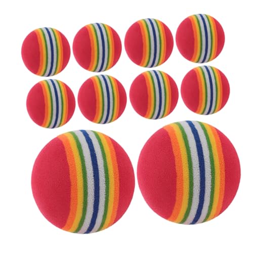PENIKOKO 10 Stück Regenbogenball für Haustiere Welpen kauen Hundespielzeugbälle Regenbogenball-Katzenspielzeug Kauspielzeug für Welpen zum Zahnen Interaktives Katzenspielzeug Eva PENIKOKO 10 Stück Regenbogenball für Haustiere Welpen kauen Hundespielzeugbälle Regenbogenball-Katzenspielzeug Kauspielzeug für Welpen zum Zahnen Interaktives Katzenspielzeug Eva von PENIKOKO