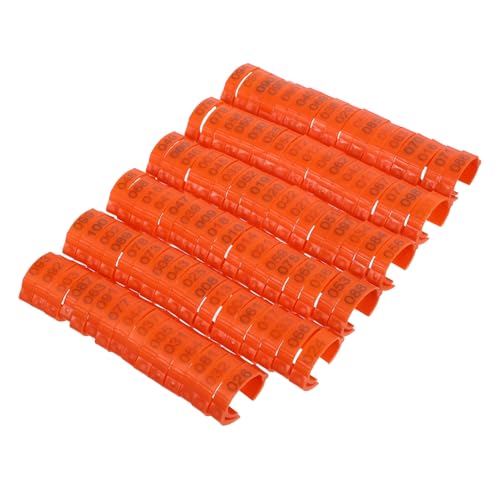PENIKOKO 100 Stück Geflügelbeingurt groß Bands in acht nehmen Schild Identifikation Henne nummeriert Geflügel Fußring Wachtelbänder Beinbänder zur Kükenerkennung Abs Orange PENIKOKO 100 Stück Geflügelbeingurt groß Bands in acht nehmen Schild Identifikation Henne nummeriert Geflügel Fußring Wachtelbänder Beinbänder zur Kükenerkennung Abs Orange von PENIKOKO