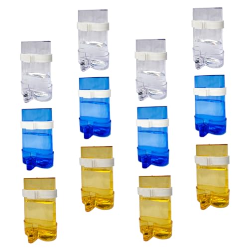 PENIKOKO 12 Stück Teiliges Vogel Futter Wasserspender Papageien Transparenter Blauer und Gelber Großer Trink Futterautomat Langlebig Sicher und Praktisch für Käfige und Volieren PENIKOKO 12 Stück Teiliges Vogel Futter Wasserspender Papageien Transparenter Blauer und Gelber Großer Trink Futterautomat Langlebig Sicher und Praktisch für Käfige und Volieren von PENIKOKO